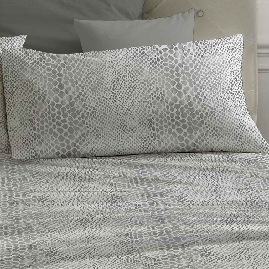 Laura Biagiotti - Completo letto matrimoniale maxi Elga 100% percalle di cotone 180 fili - Grey