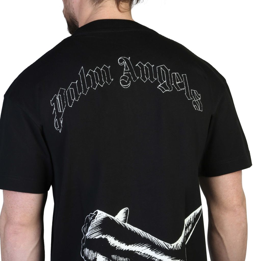 Palm Angels - T-shirt Nero Uomo PMAA001S23JER0011003 -4 | BDroppy